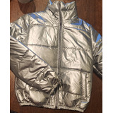 Liquido Ya Campera Puffer Metalizada  Plata Talle Xl