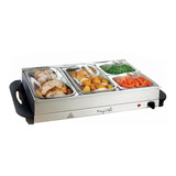 Bufetera Electrica 4 Divisiones Bandeja Megachef Acero Inox