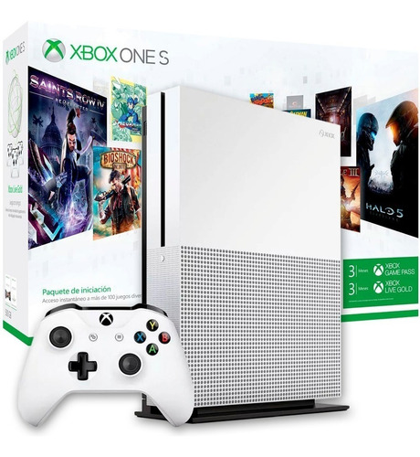 Consola Xbox One S 1tb 4k + Joystick + Juegos + Gamepass