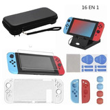 Kit De Estuche Para Accesorios Nintendo Switch 16 En 1