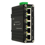 Conmutador Pasivo Industrial De 24 V 5 Puertos Poe Gigabit .