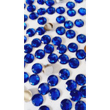 Chaton Colagem Azul Royal 10mm Pacote Com 50 Gramas
