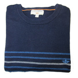 Sweater Dockers Azul Con Rayas Talla S (usado) / Rabstore