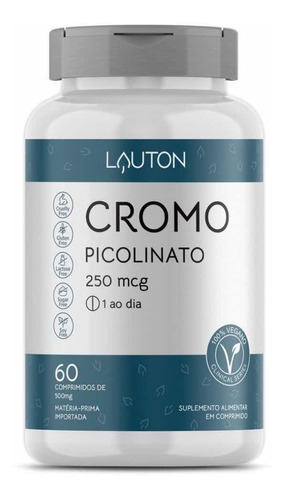 Picolinato De Cromo 250mcg 60 Comprimidos - Lauton
