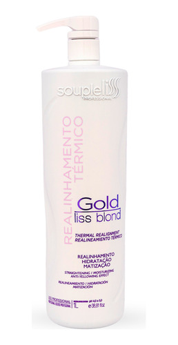 Realinhamento Gold Liss Blond 1 Lt Soupleliss Professional