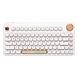 Teclado Mecanico Blanco Teclas Redondas Retroiluminado