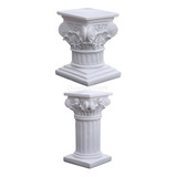 2x Estatua De Pilar Romano Pedestal Soporte Decoración De