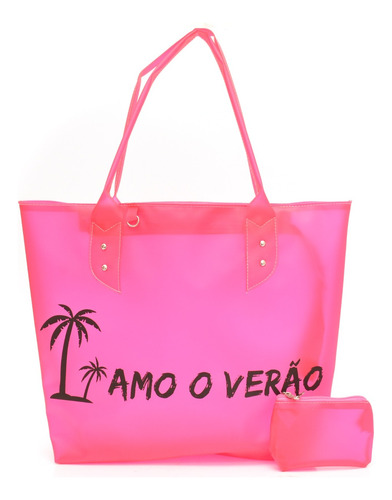 Bolsa Sacola Feminina  Praia Neon Silicone Piscina Barato