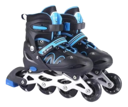 Patins  In Line Ajustável 28-32 / 32-36 / 36 A 40 + Led