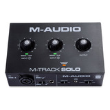 Interface Áudio Mtracksolo M-audio 2 Canais Completo