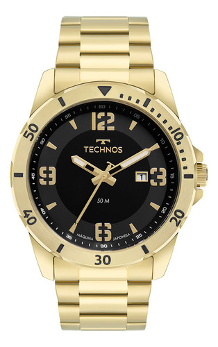 Relógio Technos Masculino Militar Dourado - 2115myo/1p
