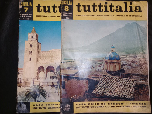 Pack 2 Ejemplares Tuttitalia Sicilia 7 Y 8