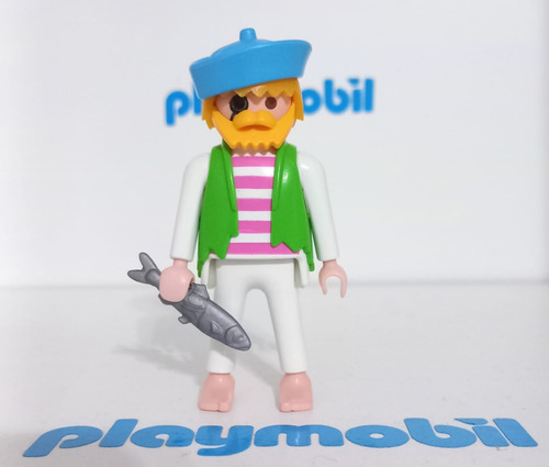 Playmobil Figura Pirata Con Pez #38 - Tienda Cpa