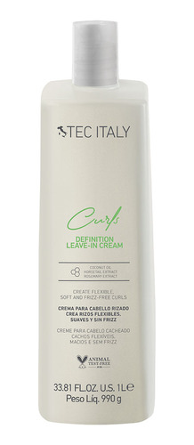 Crema Definidora De Rizos Tec Italy Curls Leave-in X1000ml