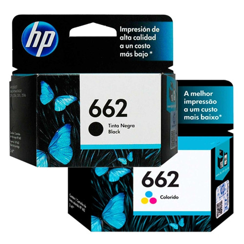 Combo Cartuchos Original Hp 662 Neg+col 3515 2515 1515 3645