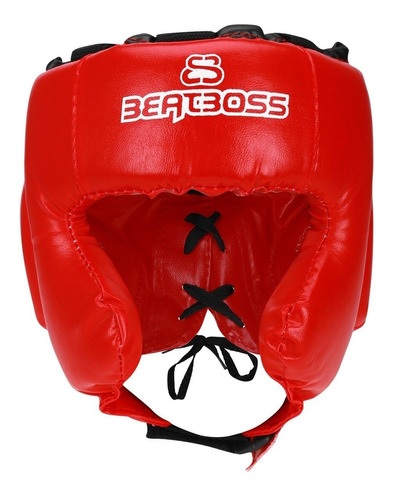 Cabezal Beatboss Pomulo Orejera Rojo Boxeo Kick Boxing Pelea