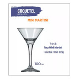 Conjunto De 15 Taça Mini Martini 100ml Coquetel Transparente