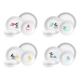 Corelle Vitrelle - Juego De Vajilla De 16 Piezas, Triple Cap