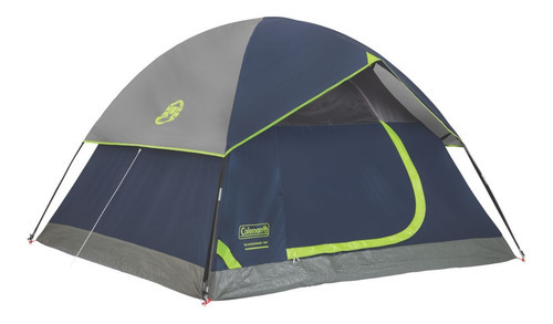 Coleman ® Sundome Casa De Campaña 6 Personas Anti Lluvia Ev Color Azul/gris