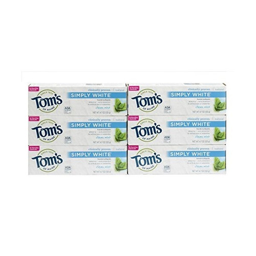 De Maine Tom Simplemente Blanca Pasta De Dientes Natural, Li