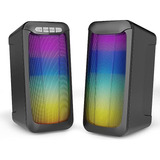 Altavoces Para Escritorio Altavoz Led Rgb Para Computadora J