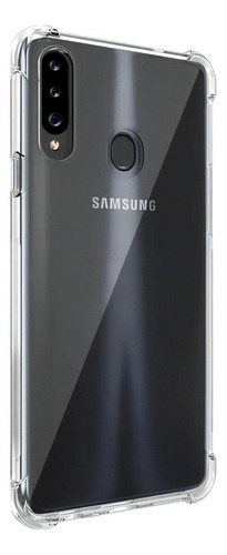 Carcasa Para Samsung Galaxy A20s Transparente Marca Cofolk Nombre Del Diseño Liso Color Transparente