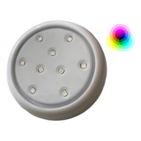 Luminária Piscina Led Rgb Colorido 12v 9w 80mm Branco