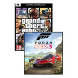 Grand The Auto V + Forza Horizon 5 Premium Edition. Pc 
