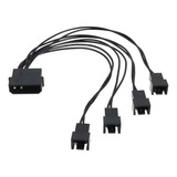 Cabo Adaptador Fan Molex Multi Para 4 Coolers 3 E 4 Pinos