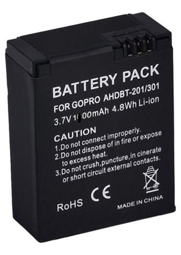 Bateria Reemplaza Go Pro Hd Hero3 Ahdbt-301 Hero 3 Boleta