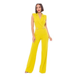 Palazzo Elegante Dama Completo Jumpsuit Joya Strech Jp14241