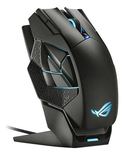 Mouse Inalambrico Asus P707 Rog Spatha X Negro Con Rgb