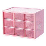 Joyero Organizador Plastico 9 Cajones Original Hello Kitty