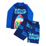 Traje De Baño Para Niño - Buzo Y Pantaloneta Surf