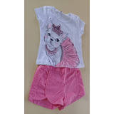 Conjunto Infantil Feminino Verão Trm Cachorrinho