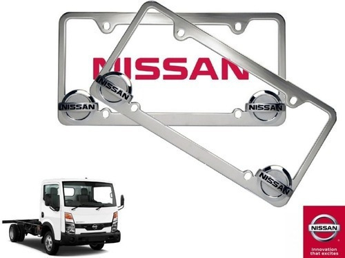 Par Porta Placas Nissan Cabstar 2.5 2009 A 2018 Original