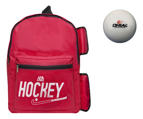 Pack Mochila Reforzada Hockey Porta Palos + Bocha 