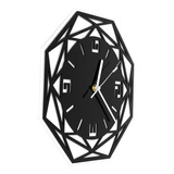 Reloj De Pared Con Espejo, Acrílico, Forma Geométrica, Práct