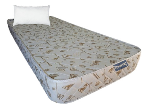 Pack Colchon Kavanag Descanso 1 1/2 Plaza 90x190x14+almohada