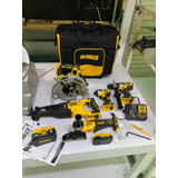 Combo Dewalt Brushless Xr 5 Piezas 2 Pilas Cargador Maleta