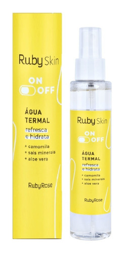 Água Termal On+off - Ruby Rose 120ml Tipo De Pele Mista