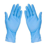 Guantes De Nitrilo Azul  Caja X 100 Unds