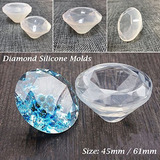 Molde De Silicona Con Forma De Diamante 45mm X 61mm