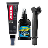 Motul C5  Lubricante Cadenas + Cepillo + Desengrasante Vip