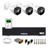 3 Câmeras Vhd3530b Proteção Ip67 Intelbras Dvr 3004 Hd 2tb B