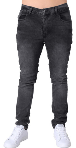 Jeans Moda Skinny Hombre Negro Stfashion 63104802