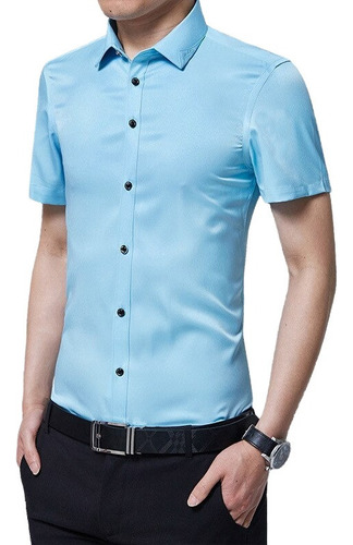 O Camisa De Vestir Con Mangas De Lujo Para Hombre, Con