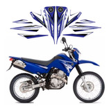 Kit Adesivos Yamaha Xtz 250 Lander 2009 2010 Azul