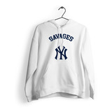 Sudadera Con Gorro New York Yankees Beisbol Bronx Savages