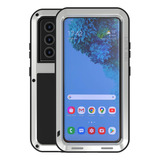 Funda Love Mei S21 Ultra Anti Impactos Negro/silver